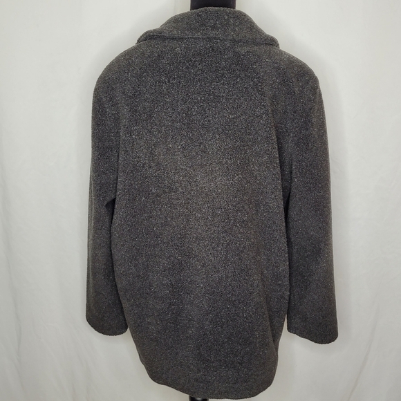 Kristen Blake Gray Vintage Sherpa Coat - Size L - Picture 4 of 13
